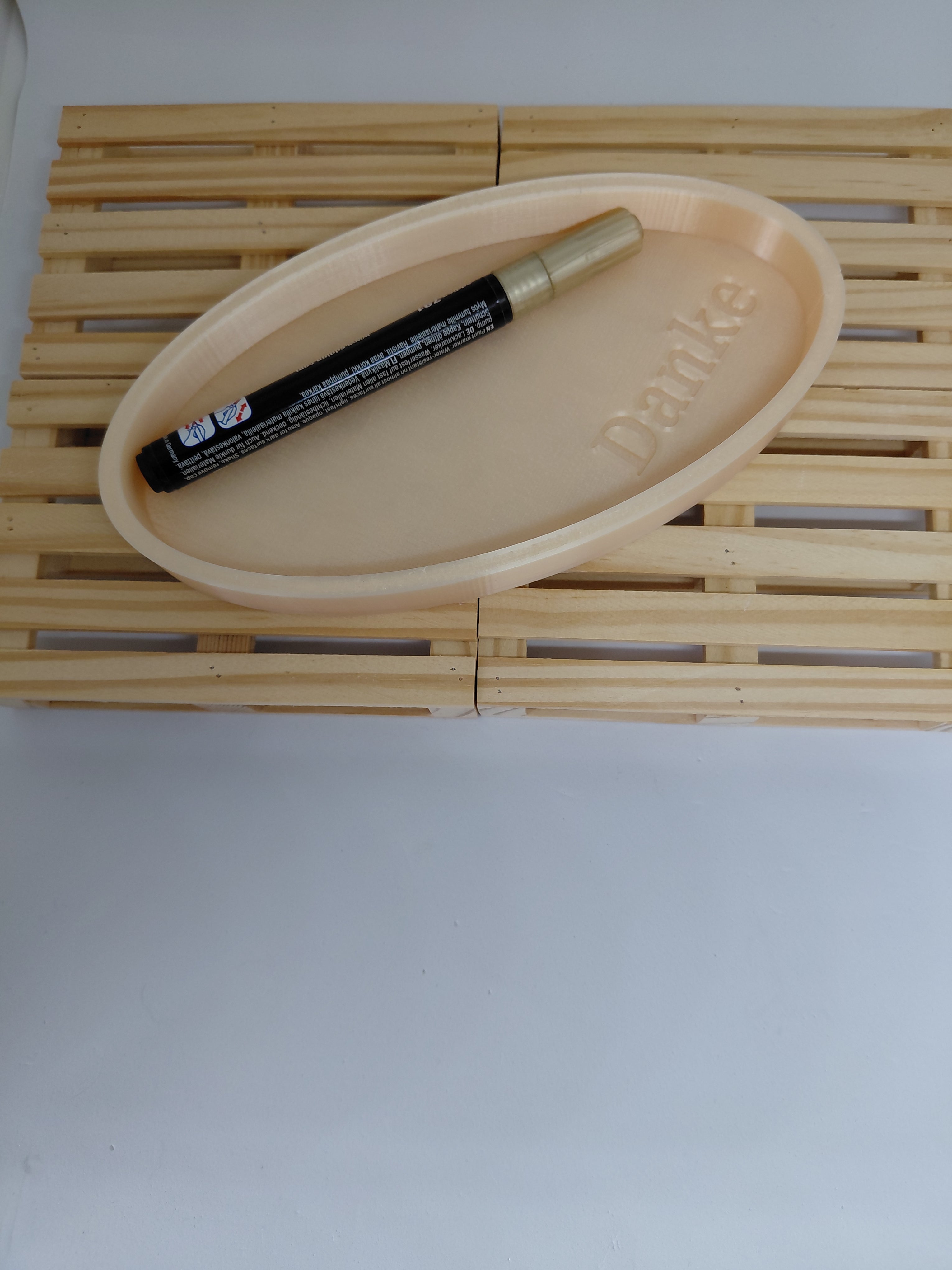 3D Druck Tablett, Dekoteller, Ovale Schale, Danke, digitale Datei, kommerzielle Nutzung, PLA, PETG, Schmuckablage, 3D Modell, 3D printing