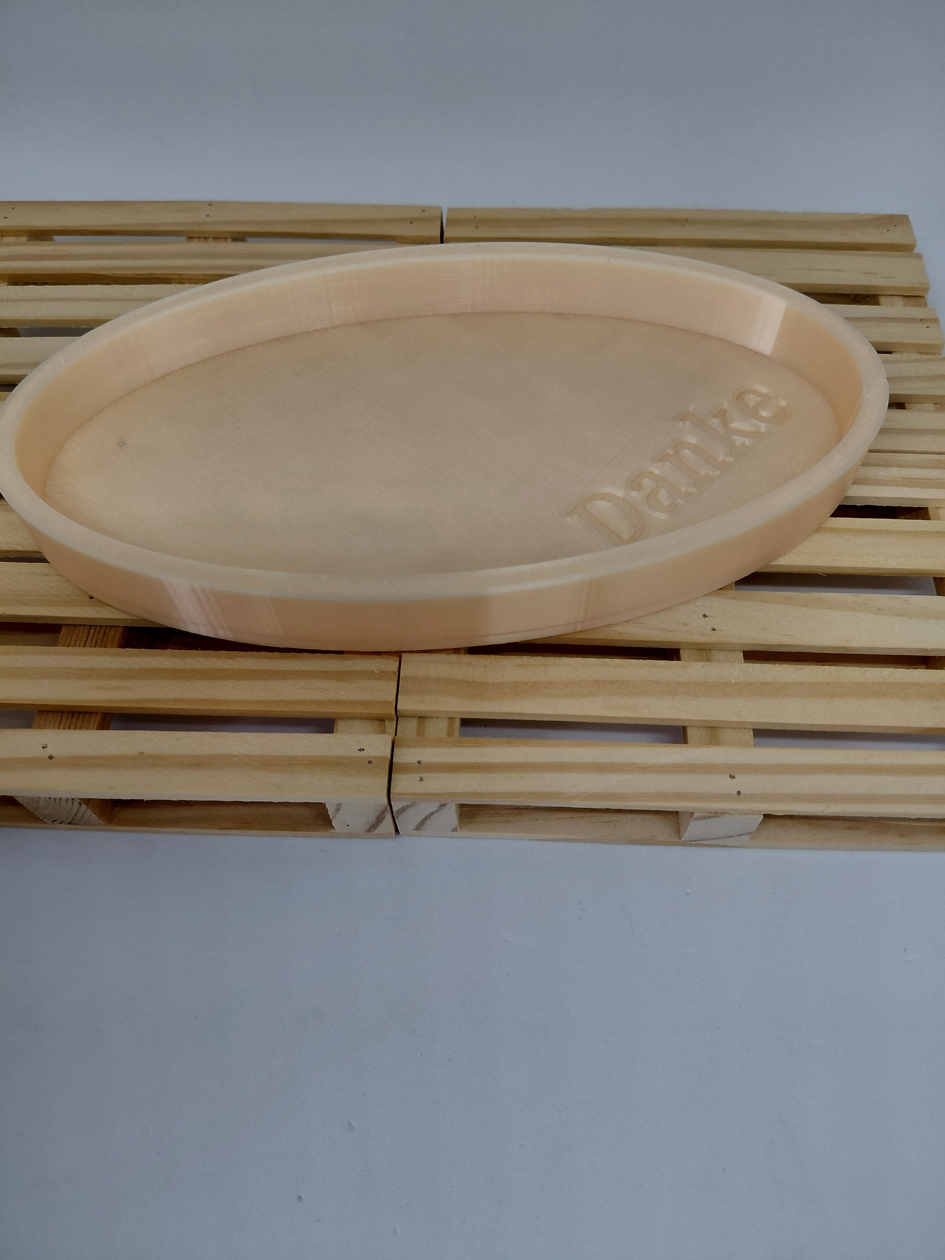 3D Druck Tablett, Dekoteller, Ovale Schale, Danke, digitale Datei, kommerzielle Nutzung, PLA, PETG, Schmuckablage, 3D Modell, 3D printing