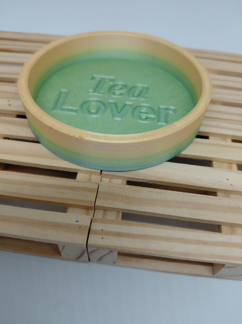 3D Druck Untersetzer, Tealover, Tablett, Dekoteller, digitale Datei, kommerzielle Nutzung, Schmuckablage, 3D Modell, 3D printing, PLA, PETG