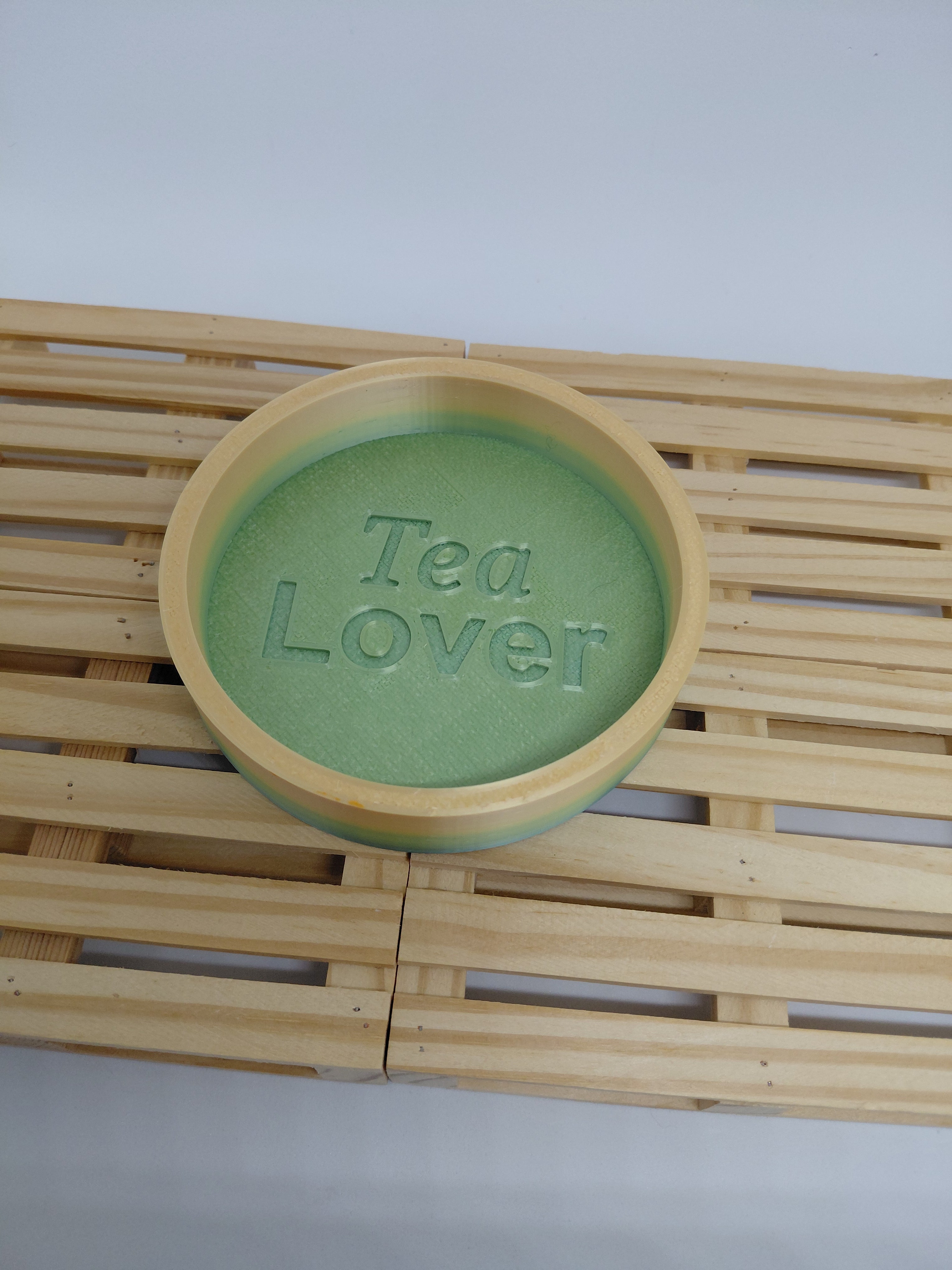 3D Druck Untersetzer, Tealover, Tablett, Dekoteller, digitale Datei, kommerzielle Nutzung, Schmuckablage, 3D Modell, 3D printing, PLA, PETG