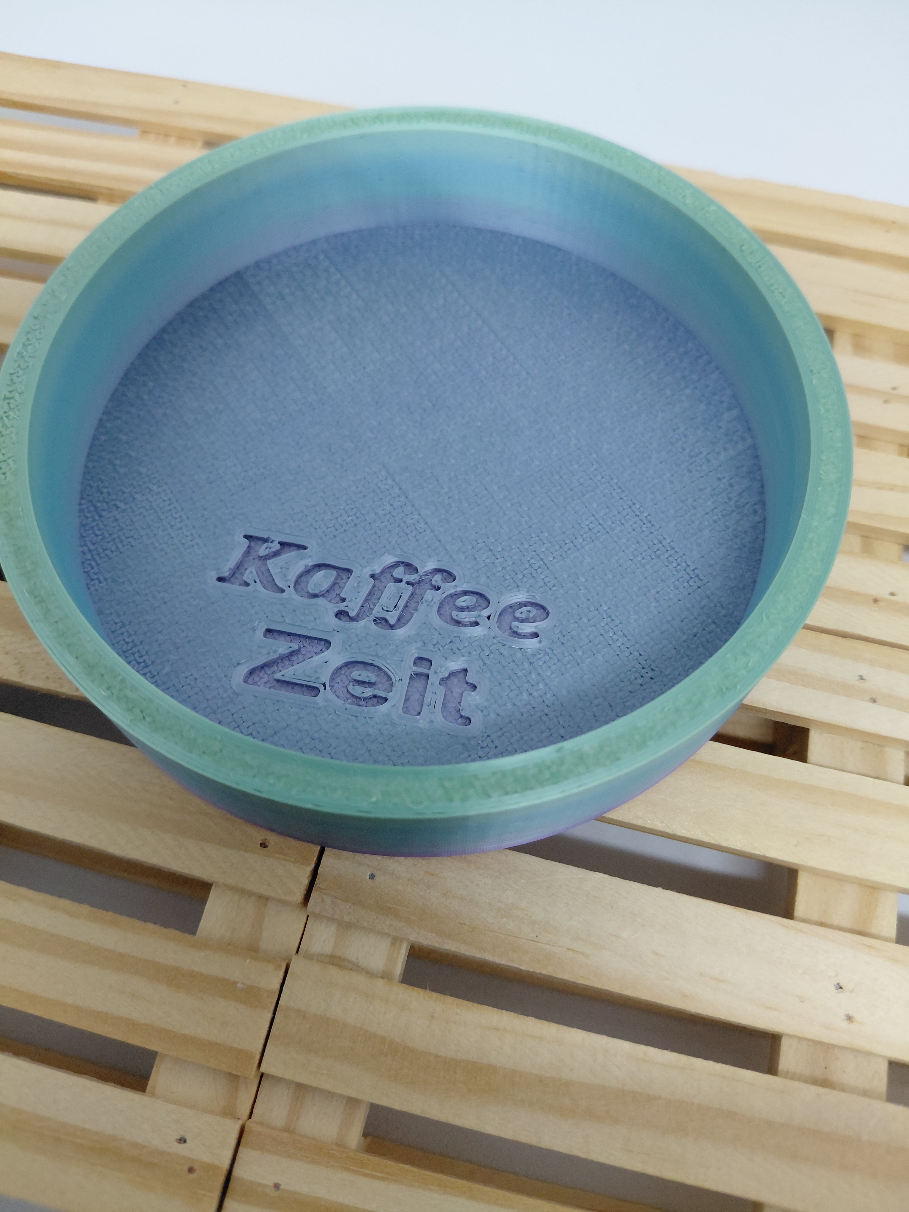 3D-Druck Untersetzer, Kaffeezeit, Tablett, Dekoteller, digitale Datei, kommerzielle Nutzung, Schmuckablage, 3D Modell, 3D printing