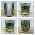 Kaffeetasse,Kaffee,Bücher,Mug,Coffeecup,Happy,Puff,Inflated,3D Optik, Keramikbecher sublimiert, Geschenk für Mama, Bookshelf, wrap