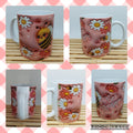 Mug,Coffee,Bee,Mug,Coffee,Happy,3D,Puff,Inflated,3D Look,Kreativshop Stormarn,Ceramic Mug,Gift,Christmas Mug,wrap