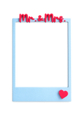Mr. & Mrs. Fotorahmen – Digitale STL und 3MF Datei - DIY 3D-Druck - Fotogeschenk zur Hochzeit - 3D - Druck Fotorahmen - Polaroid - Stil